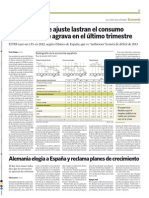 Radiografía de economía española 2012