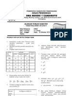 Soal UTS KIMIA SMT 1 Kelas X