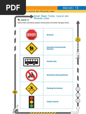 Papan Tanda Tanda Tanda Isyarat Di Jalan Raya