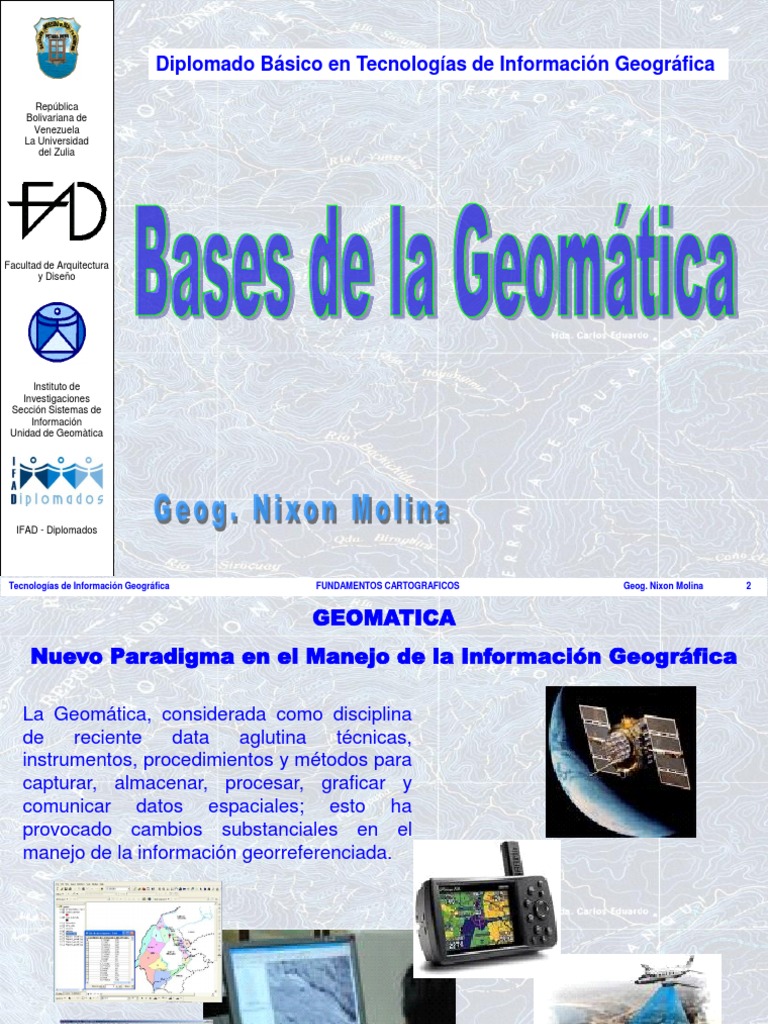 Bases de La Geomática | PDF | Análisis geoespacial | Sistema de ...