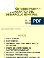 Planeacion Participativa y Democratica Del Desarrollo