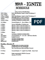 WOW 2013 Weekend Schedule