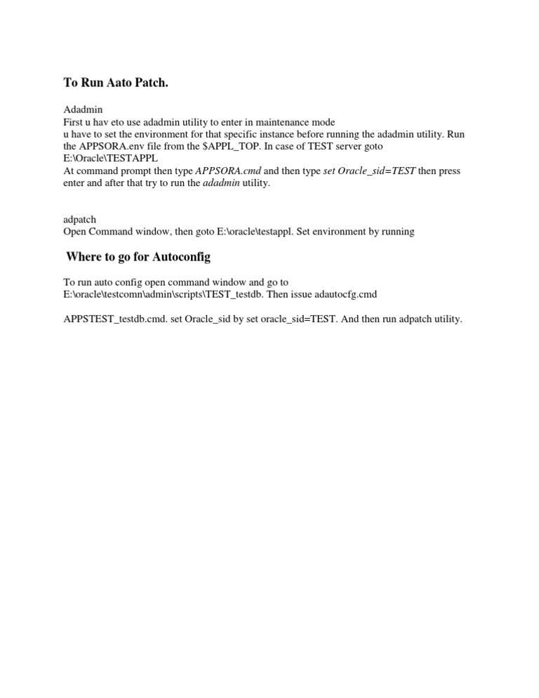 Autoconfig Patching | PDF