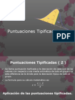 Puntuaciones Tipificadas