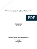 Sobre Las Causas Del Desarrollo en Corea Del Sur