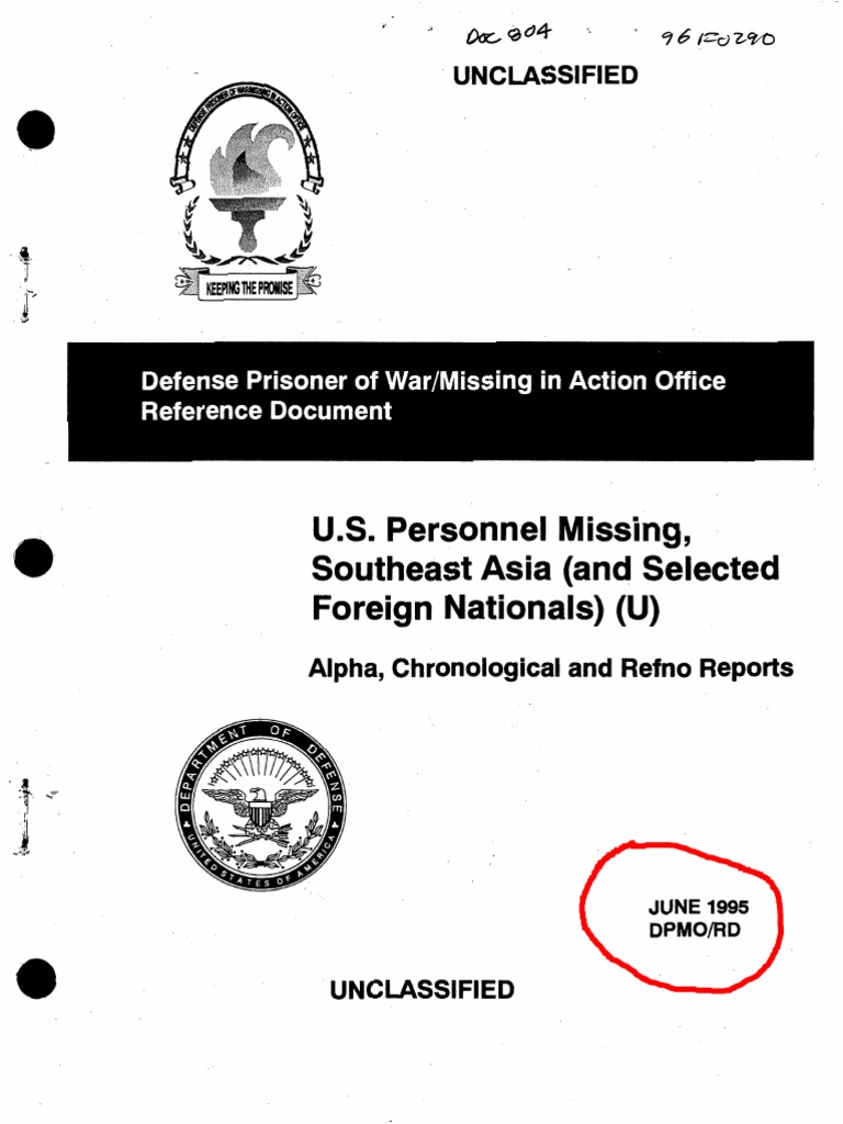 Missing U.S. Personnel Reports | PDF | Military Of The United States ...