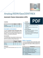 Analog/Isdn/Geocentrex: Automatic Feature Subscription (Afs)