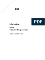 Information: Analog Subscriber Charge Indication