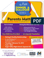 Dinner and Dialogue Healthy Relationships