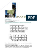 Block Stitch Pattern. 3 Versions. Charts. Diagramas