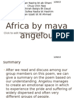 Africa by Maya Angelou