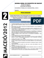 Prova - Procurador - Tipo 2 Maceio