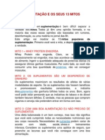 A Suplementação e Os Seus 13 Mitos Populares