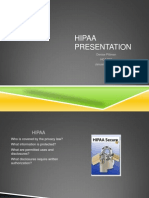 Hipaa Presentation: Denise Pittman HCA/260 January 16, 2013
