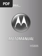 Download Motorola HS805 Manos Libres Bluetooth Manual by TICTRONICA Ltda SN12226676 doc pdf