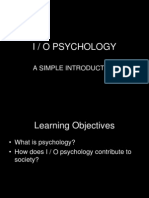 I / O Psychology: A Simple Introduction