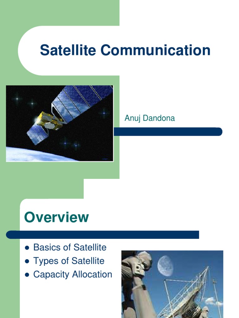 Satellite Communication Basics | PDF | Communications Satellite ...