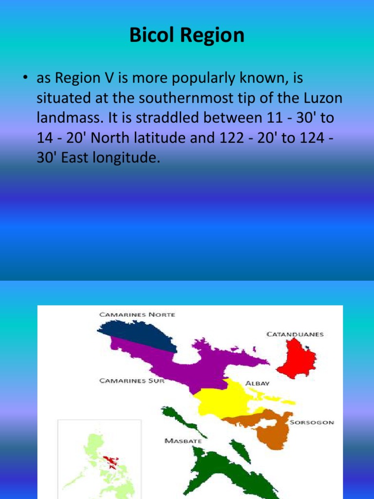 Overview of the Bicol Region | PDF | Mountains | Physical Geography