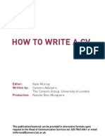 How To Write CV PDF