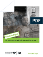 The State of Human Rights in Israel and in the Occupied Territories 2012