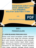 Prosedur Penanganan Surat Masuk Pada Divisi Sekretariat PT