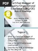 ASQ Certified Manager Handbook 5th Ed. | PDF | Project Management ...