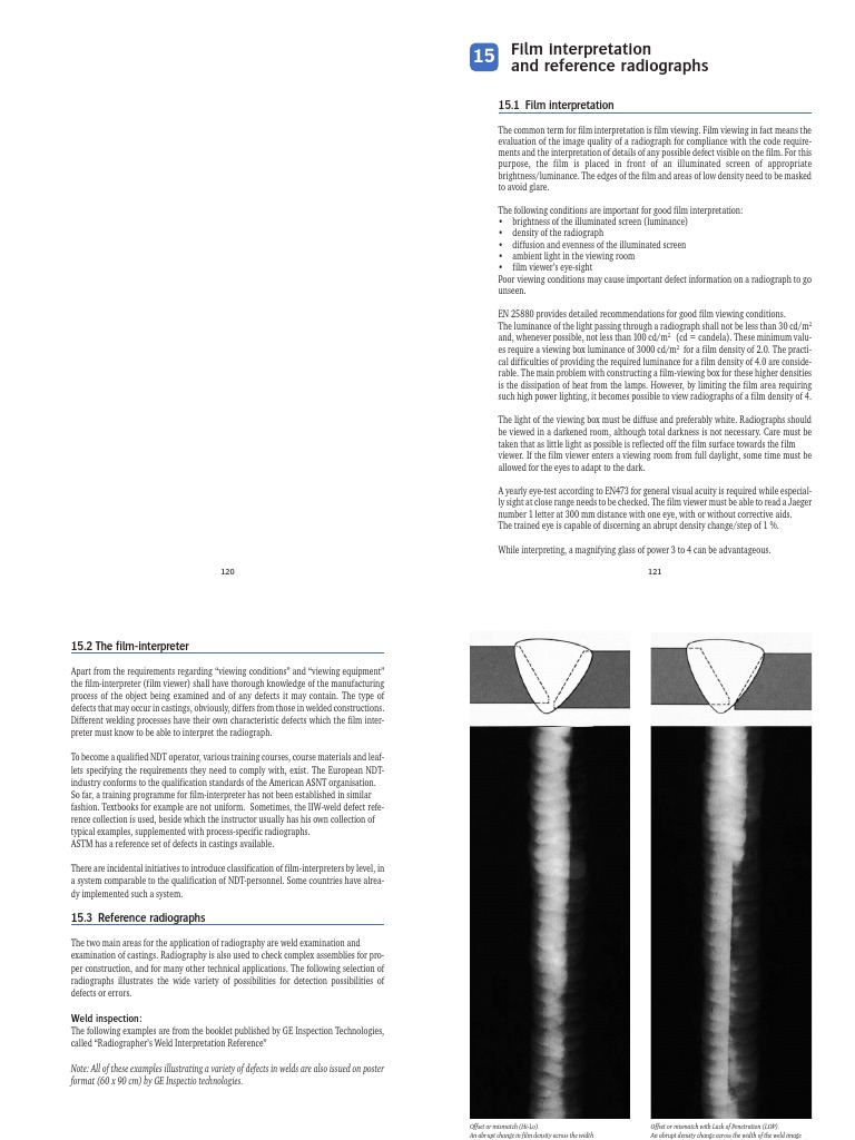 Radiographic Film Interpretation Guide | PDF | Casting (Metalworking ...