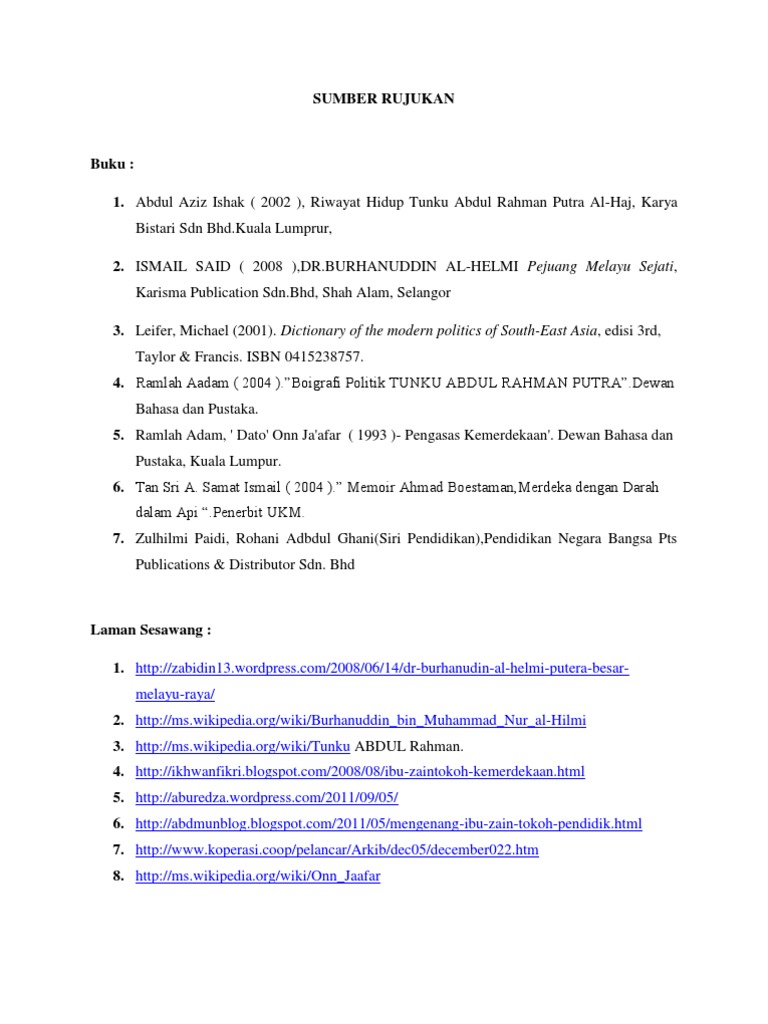 Sumber Rujukan | PDF