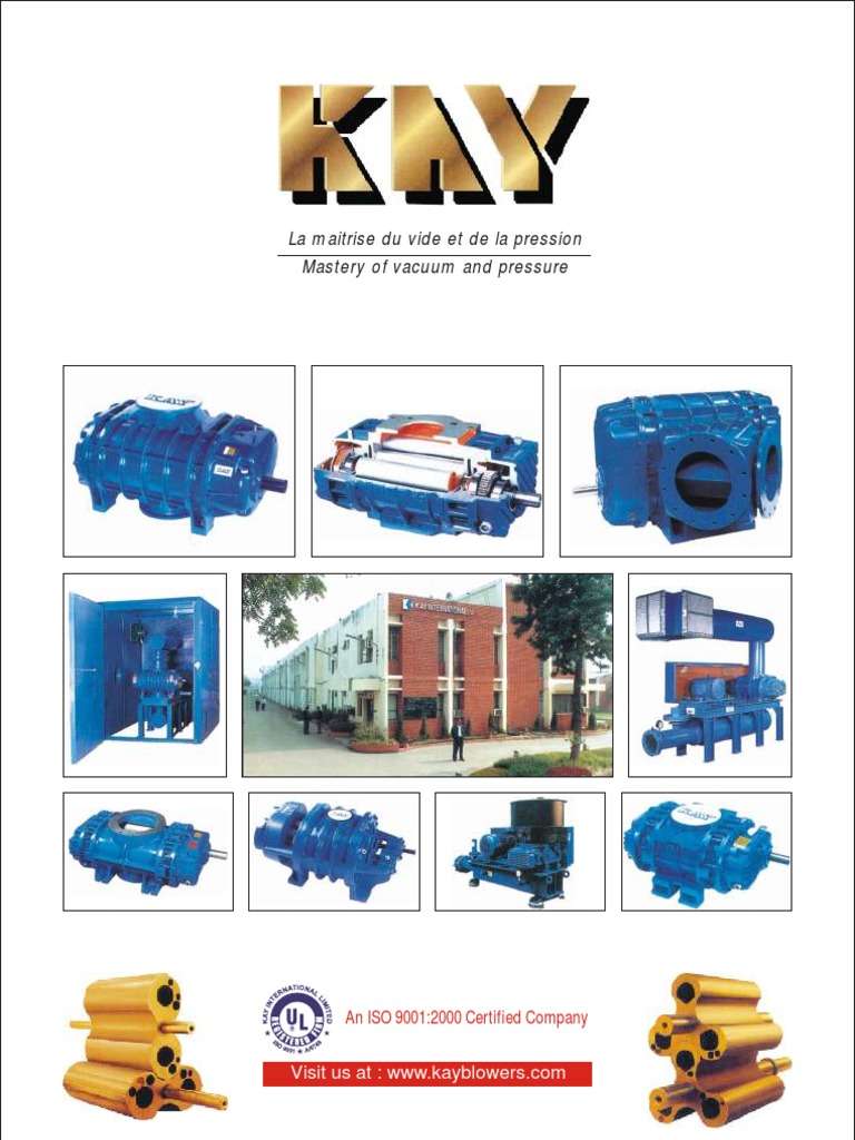 KAY BlowersCatalogue | PDF | Bearing (Mechanical) | Gear