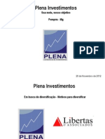 Diagnostico Da Política de Investimentos 2012