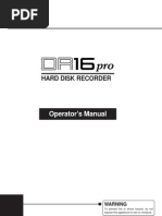 Akai DR16 Pro Operators Manual