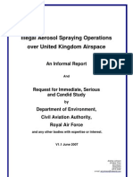 Illegal Aerosol Spraying Operations Over United Kingdom Airspace. (aka-chemtrails)