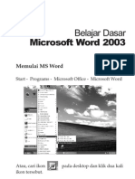 Belajar Dasar Ms Word