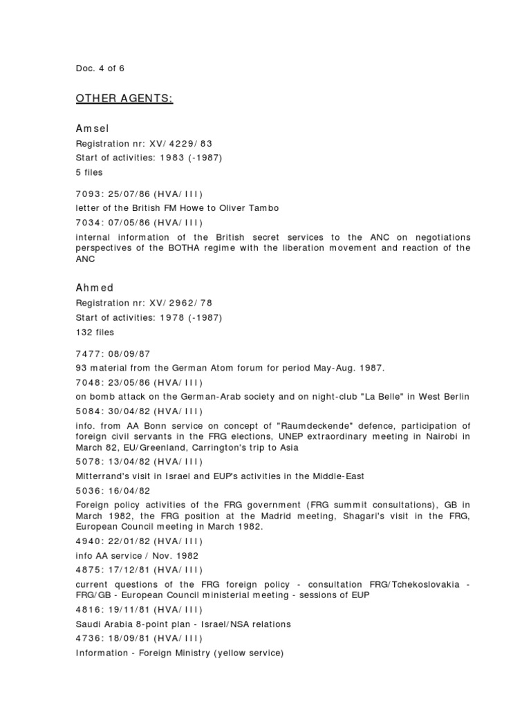 Intelligence Reports on International Relations | PDF