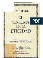 Hegel - El Sistema de La Eticidad