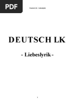 Abitur 2013 - Deutsch LK - Liebeslyrik - Übersicht