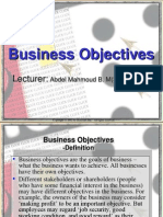 Bussines Objectives Lec