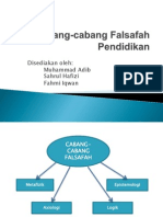 Cabang-Cabang Falsaah