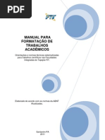Manual Para Formatacao de Trabalhos Academicos FIT
