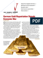 German Gold Repatriation Signals Economic War: The Trumpet Weekly The Trumpet Weekly