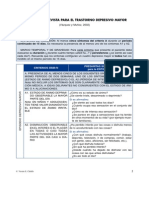 Pautas de Entrevista Para El Trastorno Depresivo Mayor