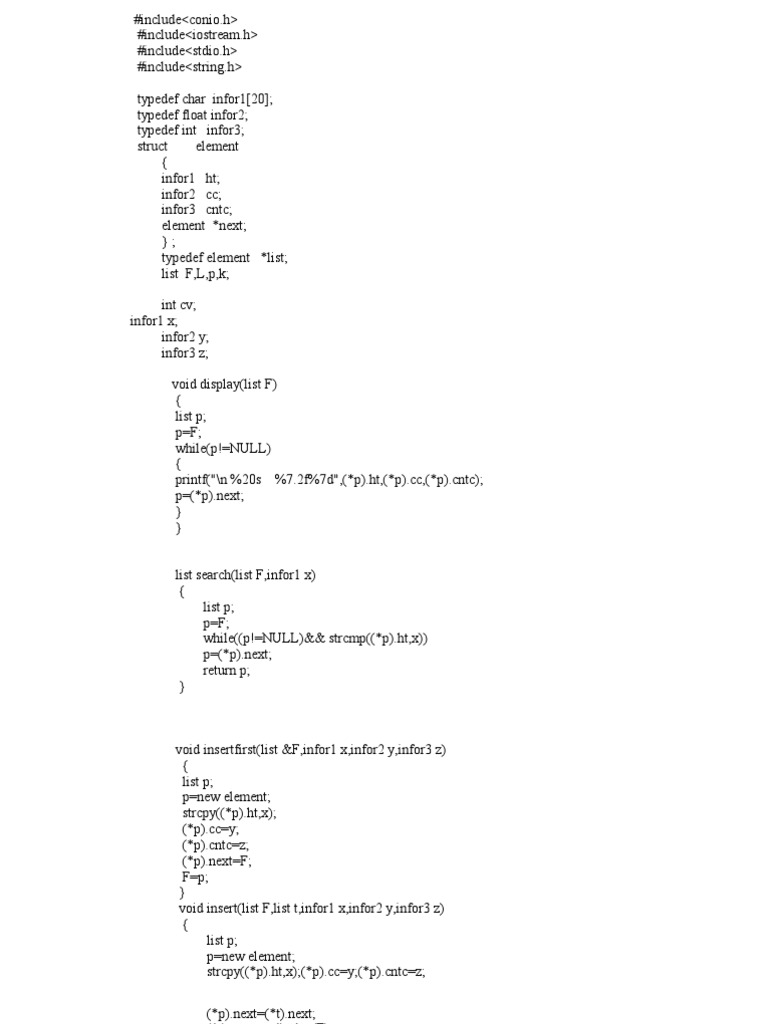 Linked List Management Program | PDF | Foreign Language Studies | Computers
