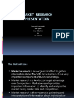 Market Research Presentation: Prepared & Presented BY: Wafa Babikir & Omer M. EL Amin SIU 21 June 2012