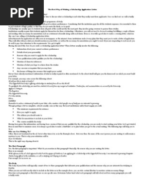 SCHOLARSHIP LETTER