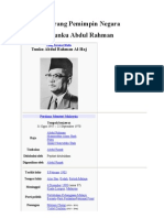 Biodata Tunku Abdul Rahman