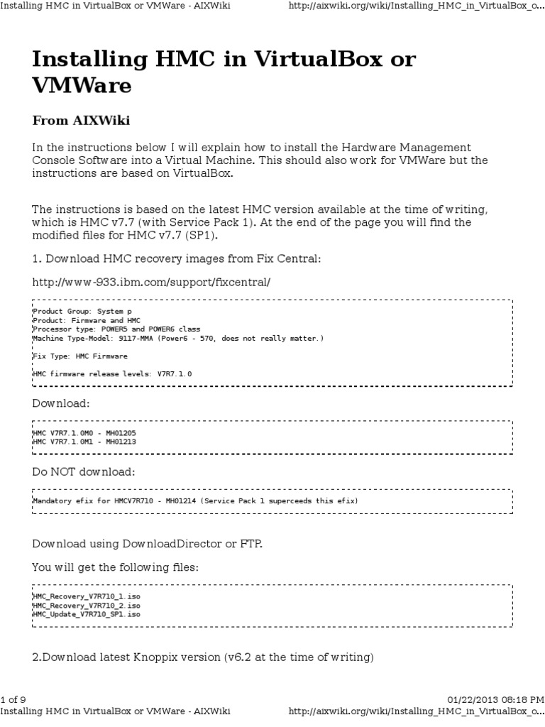 HMC Configuration | PDF | Virtual Machine | Secure Shell