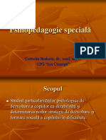 Psihopedagogie Specială DR Cornelia Bodorin