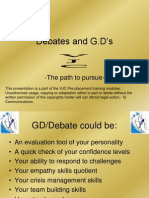 Debates and G.DPPT