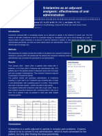 S-Ketamine As An Adjuvant Analgesic: Effectiveness of Oral Administration