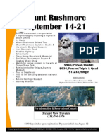 Mount Rushmore Travel Flyer